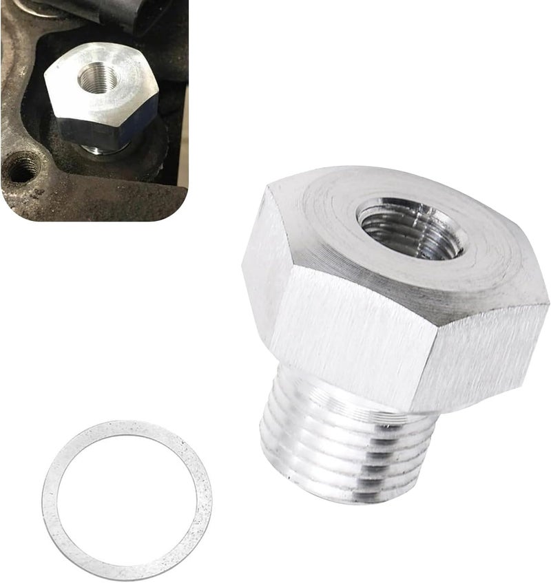 Zikefest LS Oil Pressure Adapter, LS Engines Swap Oil Pressure Sensor Adapter, M16-1.5 to 1/8 NPT LS Swap Oil Pressure Sensor Fitting, for GM LS Engines LS1 LSX LS3 4.2L 4.3L 4.8L 5.3L 6.0L 6.2L - Image 1